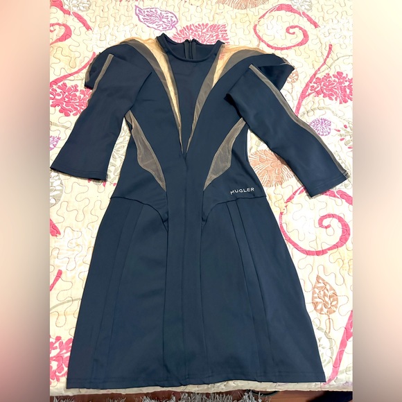 Mugler Dresses & Skirts - Mugler Black & Nude Dress